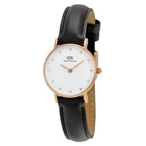 Daniel Wellington “Classy Sheffield” 26mm Rose Gold Frame, Black Leather